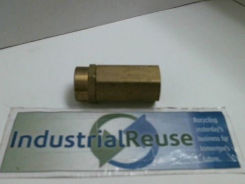 ANDERSON Brass Check Valve Threaded Female Fitting Ends Approx. 3/8 NPT