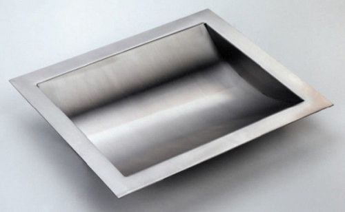 Stainless steel drop-in deal tray, brushed finish, 12&#034; (w) x 10&#034; (d) for sale