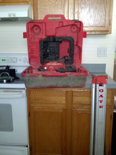 HILTI,PR,50,ROTATING,LASER,LEVEL,WITH,SURVEYING,TRIPOD,CASE,INFRARED,RECEIVER,
