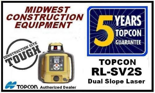Topcon rl-sv2s dual slope laser - new - 5 year warranty for sale