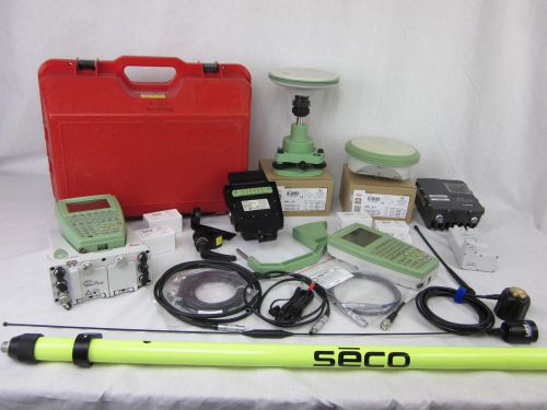 2005 leica gx1230 &amp; smartrover dual frequency rtk gps system for sale