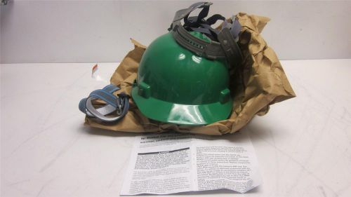 MSA V-Gard GREEN Helmet UniPro Suspension Glaregard GHDPE Hard Hat Low Temp PPE