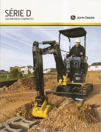 Equipment brochure - john deere - 17 27 35 50 d compact excavators 2011 (e1640) for sale