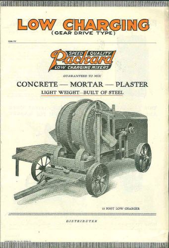 1920&#039;s Packard Concrete Mixers Advertising Brochure