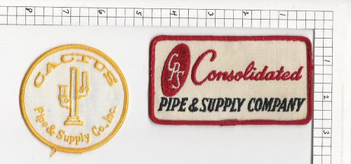 Pipe &amp; supply company patches for sale