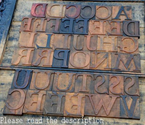 Rare font Wood Type character - You Choose &#034;your&#034; letter -Letterpress wooden