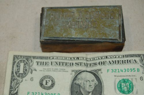Vintage printing press plates blocks - george a fuller company for sale