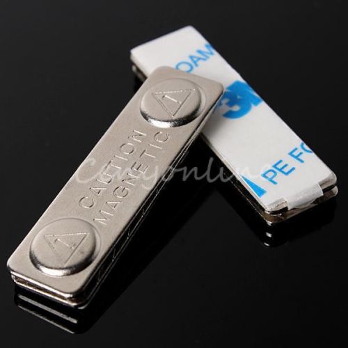 Strong magnetic name tag badge fastener id holder metal card magnet model craft for sale