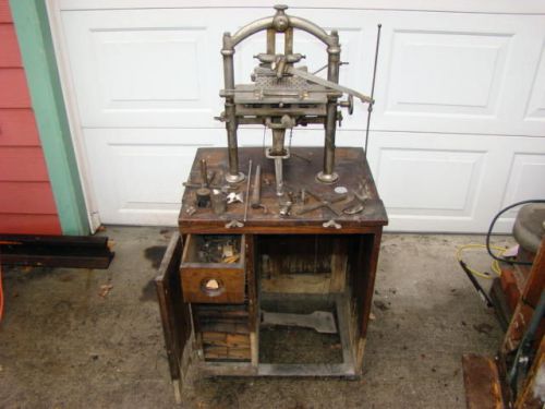 Antique Industrial Engraver EATON &amp; GROVER New Century Engraving Machine