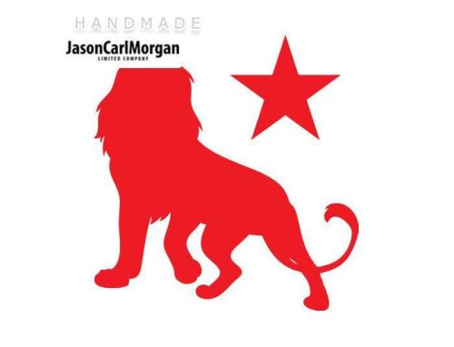 JCM® Iron On Applique Decal, Lion Red