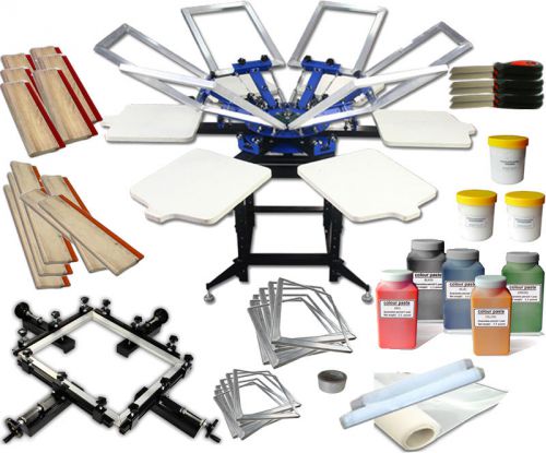 6 color screen press kit screen stretcher best quality under same level price