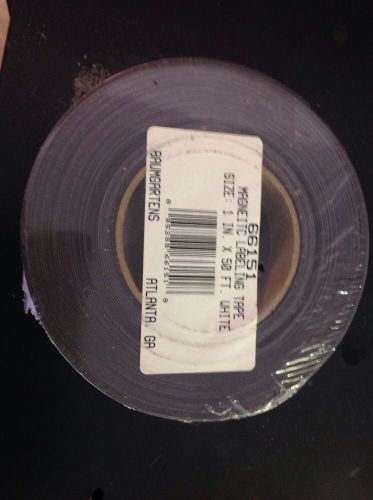 Bumgartens BAU66151 Magnetic Labeling Tape 50ft Roll White 66151
