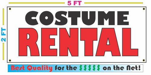 Full Color COSTUME RENTAL BANNER Sign NEW Larger Size Best Quality for the $$$