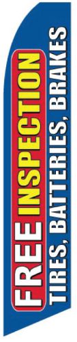FREE INSPECTION - TIRES, BATTERIES, BRAKES X-Large Swooper Flag - N-1849