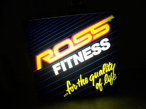 Man Cave Vintage Ross Fitness Lighted Sign For The Quality Of Life New Fast Ship