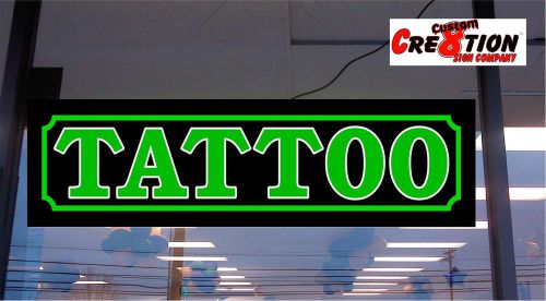 Light box led tattoo neon/banner alternative - 46&#034;x12&#034; light up sign !! for sale