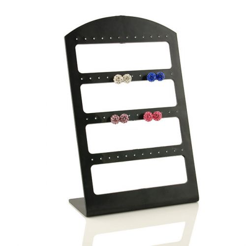 Black 48PCS Stand Organizer Jewelry Holder Showcase Tool Rack Earrings Display