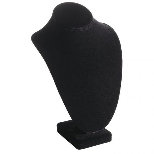 Black Velvet Necklace Neck Form Jewelry  Display 7 1/2&#034; Tall