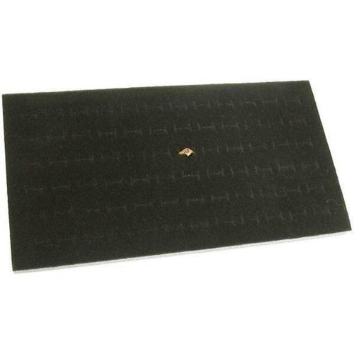 72 Slot Ring Tray Foam Insert Black 14 1/4&#034;