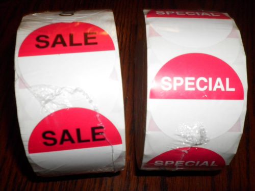 2 new rolls uline 500 sale 500 special 1000 total stick on tags for sale