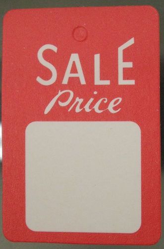 1000 All Purpose White/Red Unstrung Sale Price Clothing Label Tags