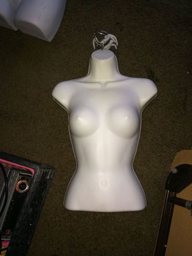 Lot 25 white female mannequin women torso body dress half form display hanging for sale