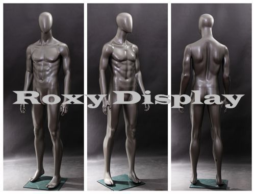 Male fiberglass egghead mannequin dress from display #mz-ae05x for sale