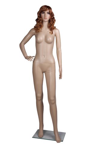 Female Mannequin + FREE WIG Life Size Skin Colour Clothes Dummy Shop Display F1