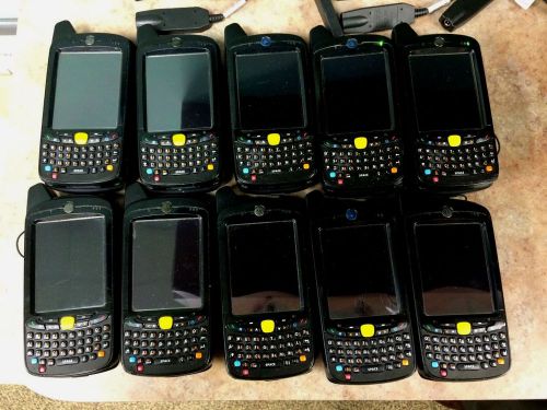 Lot of 10 Motorola MC65 Handheld Scanners w/ Chargers (MC659B-PD0BAA00100)