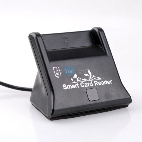 Inserted Contact USB Smart CAC/ID Chip Card Reader Fr Internet Tax ATM Transfer