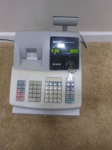 Sharp XE-A21S Electronic Thermal Printer Cash Register