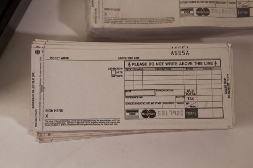 New 100+ Long 3 Part Credit Card Manual Imprinter Sales Slip Draft Forms