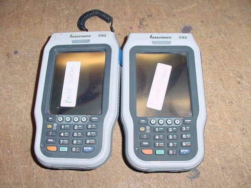 Lot of 2 Intermec Numeric CN2 Handheld Computer Scanners for Parts/Repair only.
