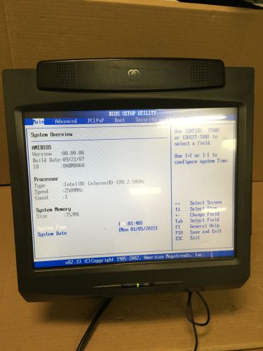 NCR 7402-1151 POS Terminal Cash Register 15&#034; Touch Screen System NCR 7402