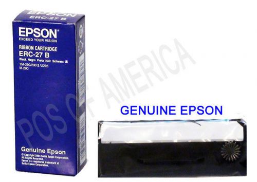 EPSON, ERC-27B, CONSUMABLES, BLACK INK RIBBON, FOR TM-U290 TM-U295 M-290 NEW