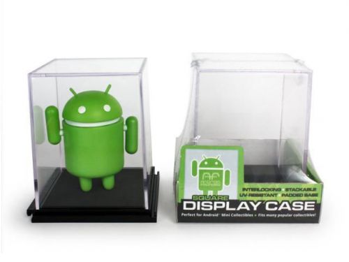 SINGLE SQUARE DISPLAY CASE ANDROID FOUNDRY INTERLOCKING STACKABLE UV RESISTANT