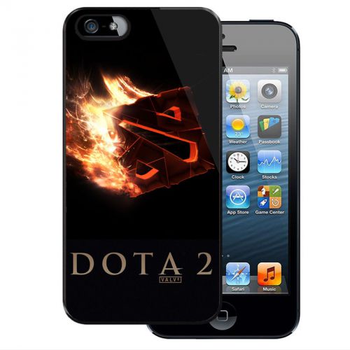 New Design DOTA 2 Game Fire Logo Art iPhone Case 4 4S 5 5S 5C 6 6 Plus