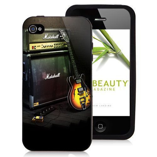 Marshall amp and gibson guitar Logo iPhone 4/4s/5/5s/6 /6plus Case