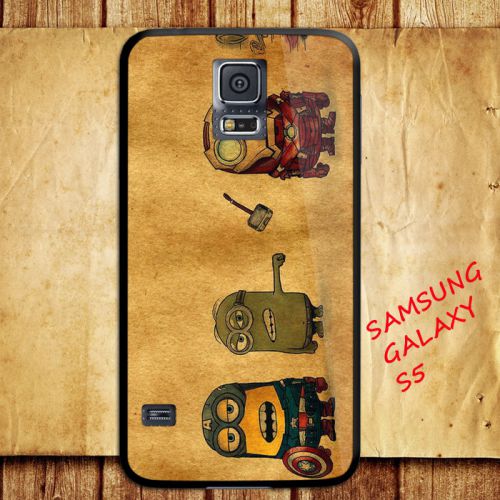 iPhone and Samsung Galaxy - Avengers Superheroes Funny Minion Vintage - Case
