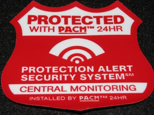 Burglar Deterrent Home Protection Security Alarm CCTV Sticker Window Decal Sign