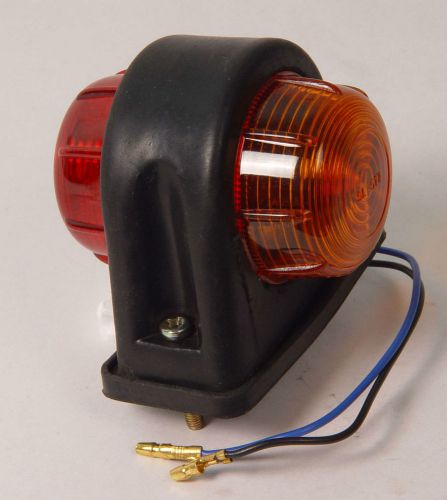 2x amber red Round SIDE MARKER LIGHT E approved