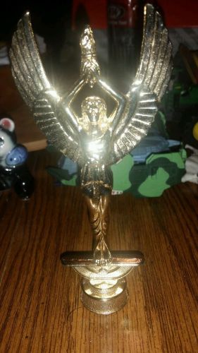 Vintage metal trophy topper torch bearer Freeman products AVnet 1972