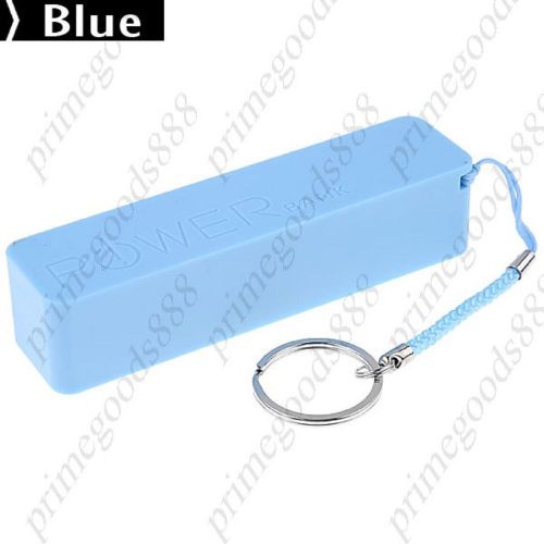2600 Plastic Mobile Power Bank External Power Charger USB Free Shipping Blue