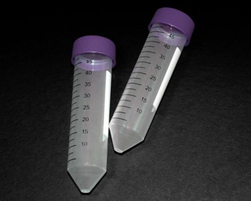 Centrifuge tubes 50ml disposable w/ cap conical base individually wrapped 50ct for sale