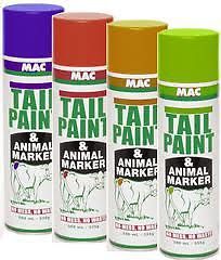 Mac tail paint green 400ml aerosol can heat detection cattle cows tailhead for sale