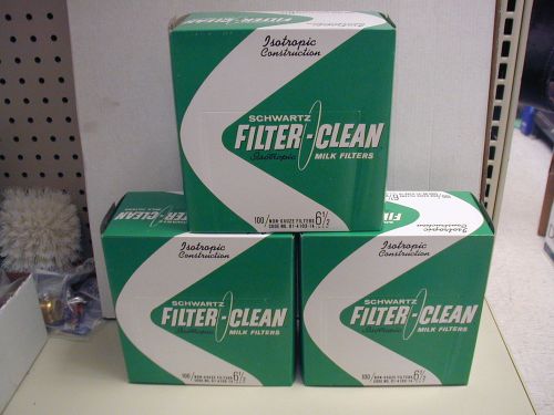 Schwartz tuffy milk filters - 6.5 inch (300) for sale