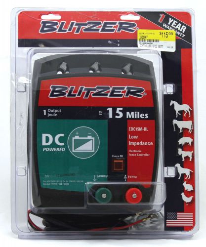Zareba blitzer 1 joule dc energizer-fence charger edc15m-bl for sale