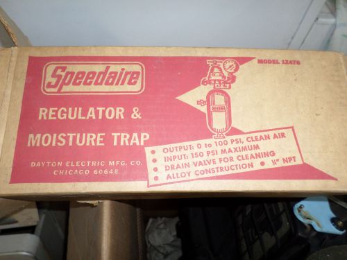 Speedaire regulator and moisture trap model 1z476 0-100 psi for sale