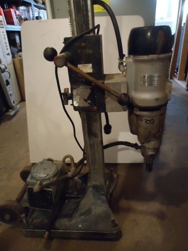 Used Black and Decker CORE DRILL W/ STAND and Vacuum Pump