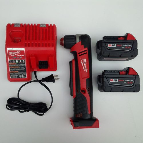 New milwaukee 2615-20 18v angle drill, (2) 4.0 48-11-1840 battery,charger m18 18 for sale